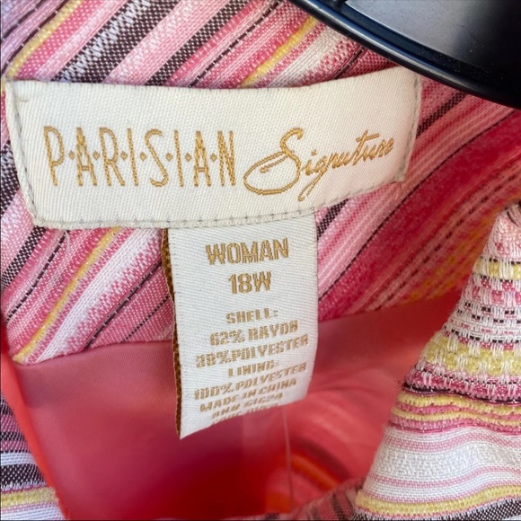 NWT P.A.R.I.S.I.A.N Signature Chevron Coat - Picture 3 of 5